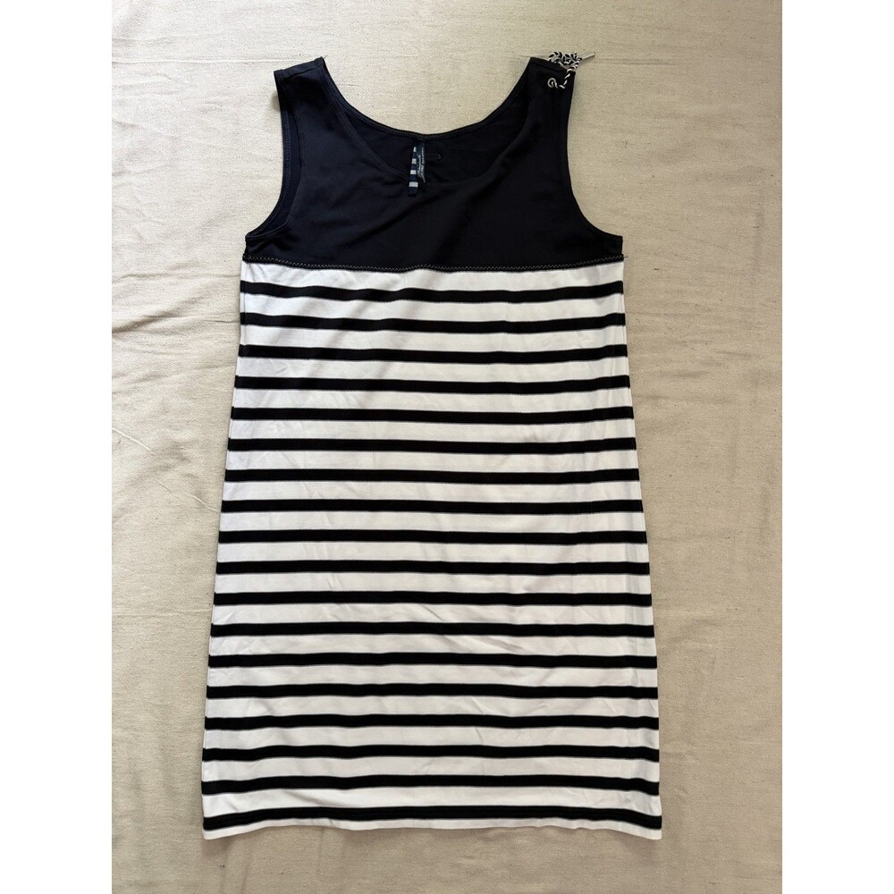 Saint James Breton Stripe Dress Size 8 Navy White Sleeveless France